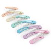 Glamlily 12 Pack Large Snap Hair Clips, Cute Hair Accessories for Women Girls, 6 Pastel Colors (2.4 In) - 3 of 4