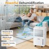 Heynemo 22 Pints Dehumidifier for Home: 1500 Sq.Ft Dehumidifiers with 71OZ Water Tank, Drain Hose for Basement, Bedroom, Bathroom, RV, Garage, White - 3 of 4