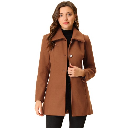 Allegra K Women's Toggle Duffle Hooded Pockets Casual Winter Coat : Target