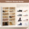 GARPROVM 6-Tier 24 Pairs Foldable Shoe Rack Organizer Storage Containers with Lids - 4 of 4