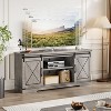 TV Stand and Entertainment Center for TV Up to 65 Inches with Sliding Barn Doors, Storage Console Table and Furniture for Living Room, Bedroom - 3 of 4