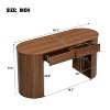 Christopher Knight Home Olivia Modern Wood Storage Writing Desk with Drawers and Shelves - 3 of 4