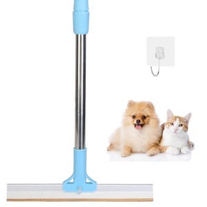 iMountek"Pet Hair Removal Rake with 54.33" Adjustable Telescopic Rod for Carpet, Couch, Clothes & Rugs"Blue - 1 of 4