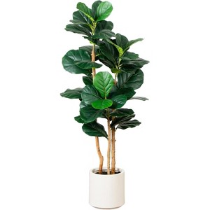 HomeStock  4 ft. Artificial Tree in Planter for Indoor/Outdoor - 1 of 4