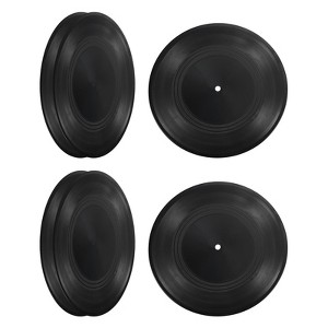 Unique Bargains Plastic DIY Wall Decoration Blank Vinyl Records 12 Inch Black - 1 of 4