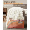 Heated Blanket Throw,50"x60" Faux Fur Heated Throw with 4 Heat Settings,Soft Bubble Electric Blanket with 4 Hours Auto-Off - 4 of 4