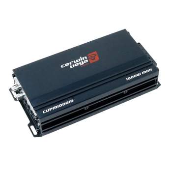 Cerwin-Vega® Mobile Performance Series CVPM1000.1D 1,000-Watt-Max Mini Monoblock Class-D Amplifier for Vehicles, with Wired Remote.