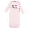 Hudson Baby Infant Girl Cotton Gowns, Girl Mommy - 3 of 4