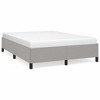 vidaXL Bed Frame Light Gray 59.8 in.x79.9 in. Queen Fabric - 2 of 4