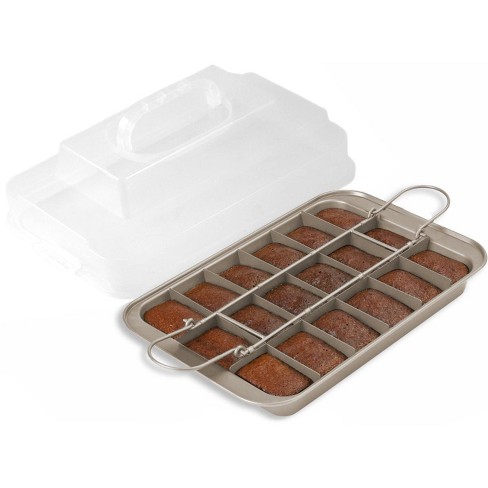 Chicago Metallic Professional Slice Solutions Brownie Pan, Size: One size, Silver