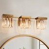 LNC Labradorite Bathroom Crystal Vanity Lights, Polished Gold, 1 Light/3 Light/4 Light - 2 of 4
