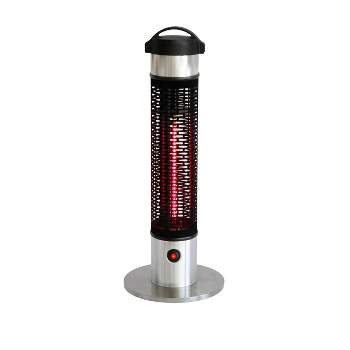 Infrared Electric Portable Outdoor Heater - Silver - EnerG+