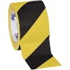 Tape Logic Striped Vinyl Tape 7.0 Mil 3" x 36 yds. Black/Yellow 3/Case T93363PKBY - 2 of 2