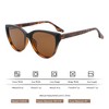 Anna-Kaci Women's Stylish Black Cat - Eye Polarized Sunglasses UV400 Protection - 3 of 3