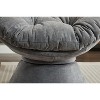 Sapphtopaz Oversized Accent Chair Chenille 360 Swivel Barrel Chair Lounge Single Sofa Chair for Living Room, Bedroom, Office, Small Room - 4 of 4