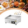 Commercial Electric Griddle 18 Inch, 1600W Stainless Steel Flat Top Grill with Temperature Control - 2 of 4