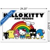 Trends International Hello Kitty and Friends: 21 Core - Group Rainbow Framed Wall Poster Prints - 3 of 4