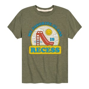 Boys' - Instant Message - My Favorite Class Is Recess Short Sleeve Graphic T-Shirt - 1 of 4