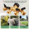 Infurnic Hose Valves and Connectors Water Hose Splitter Durable 4 Way Heavy Duty Brass Hose Adapter, 3/4" Spigot with Four Independent Valves - 4 of 4
