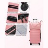 SKONYON Suitcase Set 3 Piece Luggage Set- Rose Gold Carry On Travel Luggage for Women with TSA Lock and Spinner Wheels - image 3 of 4