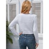 Clearlove Women's Cropped Cardigan Long Sleeve Soft Knit Rib Button Down Sweater - 3 of 4