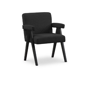 Meridian Furniture,Woodloch Boucle Fabric Accent Chair - 1 of 4