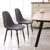 NicBex Set of 4 Dining Chairs with Metal Legs,Velvet Armless Chairs for Kitchen,Living Room - 4 of 4