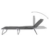 vidaXL Sunlounger Grey Powder-coated steel 74.4 x 22.8 x 10.6 in - 2 of 4