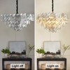 31.5" Modern Chandelier 19-Light 4-Tier Black Round K9 Crystal Chandelier - 4 of 4