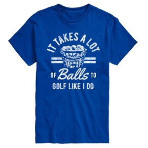 Men's - Instant Message - It Takes A Lot Of Balls Short Sleeve Graphic T-Shirt - 1 of 4