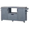 GlasFlength Decorative Storage Cabinets, Outdoor Kitchen and Storage Station,Tank Holder,Grilling,Gray,34.25"*25.2"*12.99" - 3 of 4
