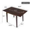 VisioGear Extendable Dining Table, Folding Kitchen Table, Space-Saving Dinner Table for Living Room, Kitchen, Brown, 45.67"*29.5"*30.1" - 3 of 4