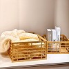 WeThinkStorage Set of 3 Home Storage Organizer Bamboo Bin Ivory - 3 of 4