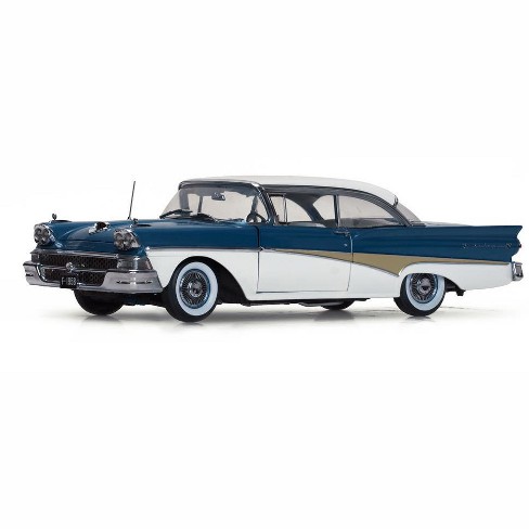 1958 ford fairlane 500 the car that went around the world white blue platinum series limited 999pc 1 18 by sunstar target 1958 ford fairlane 500 the car that went around the world white blue platinum series limited 999pc 1 18 by sunstar