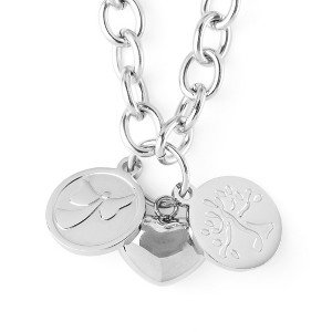 ELYA Women's Blessings, Love and Tree of Life Stainless Steel Necklace - 18" - 1 of 3