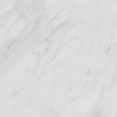 Avery Distressed White Kitchen Island Cart with Faux Marble Top