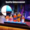 1 Tiers 24 Inch Acrylic Wall Mounted Whiskey Rack Stand with Remote and App Control - 3 of 4