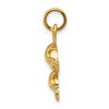 Black Bow Jewelry 14k Yellow Gold Mother and Baby Dolphin Charm / Pendant - 2 of 4