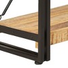 vidaXL 3-Tier Industrial Style Bookcase-Made of Solid Mango Wood and Powder-Coated Steel Frame with Wall Attachment Device (35.4"x11.8"x31.5") - 4 of 4