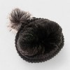 Canada Weather Gear Women's Thermal Lined Knit Beanie with Faux Fur Pom - Warm Winter Hat for Women - 3 of 4
