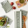 Design Imports  Foodie Everyday Dishtowel & Dishcloth Set 5 Piece, Artichoke Green, Dt 18X28", Dc 13X13" - 4 of 4