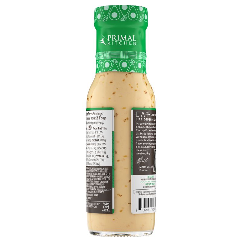 Primal Kitchen Dairy-Free Green Goddess Dressing with Avocado Oil - 8fl oz, 6 of 15
