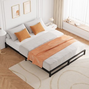 Bed Frame,Metal Platform Bed Frame with Steel Slats Support, 6 Inch Tall, No Box Spring Needed, Easy Assembly - 1 of 4