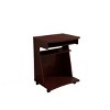 KTMBDW Portable Rolling Desk on Wheels Desks for Small Spaces, 24" Computer Desk with Storage Shelves for Home Office Rustic,Brown - 3 of 4
