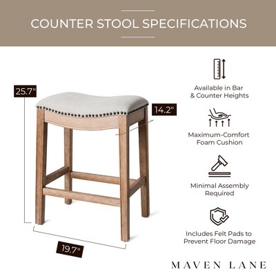 Reclaimed Oak Backless Saddle Stool Set in Weathered Finish