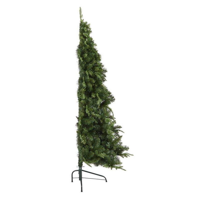 6ft Nearly Natural Pre-Lit LED Grand Teton Spruce Flat Back Artificial Christmas Tree Clear Lights, 6 of 13