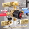 WOWOW Single Handle 5-Spray Shower Faucet 1.8 GPM with Tub Spout in Brushed Nickel - 2 of 4