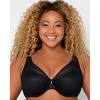 Curvy Couture Women's Full Figure Sheer Mesh Plunge T-shirt Bra