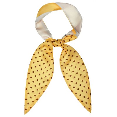 INSPIRE CHIC Women's Chic Polka Dot Skinny Bag Accessory Neckerchief Scarves Hair Band Ribbon