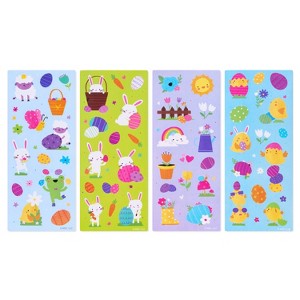 8ct Easter Stickers Kids: Carlton Cards Colorful Scrapbooking Stickers for Toddlers, 8 Sheets, 6"x4" - 1 of 4